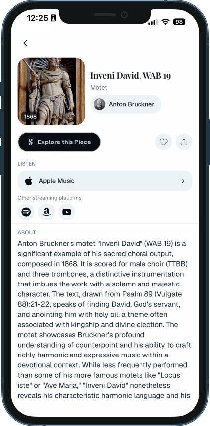 PSLM work page with streaming links and editorial context