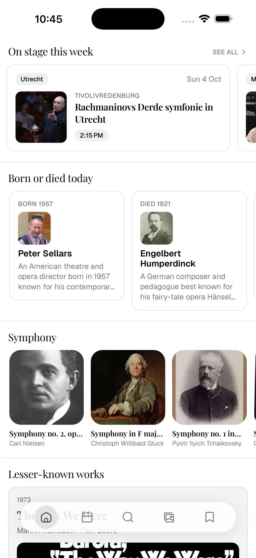 Sonatique Home with On stage this week and Born or died today